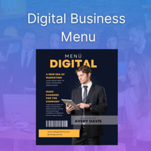 Digital business menu